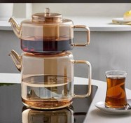 تصویر کتری قوری پیرکس ناتالی مدل 240220A شامپاینی 