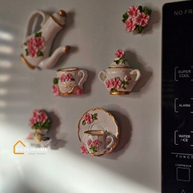 تصویر ست مگنت گل سرخی کد 27A 