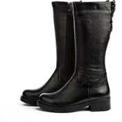 تصویر بوت زنانه چرم طبیعی مدل آناویز چرم 