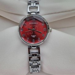 تصویر ساعت مچی صفحه گرد اناری کلاسیک هانگری 