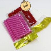 تصویر نی آبنبات 10 سانتی 50 عددی 