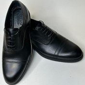 تصویر کفش رسمی مردانه بند دار چرم طبیعی مدل 1126 