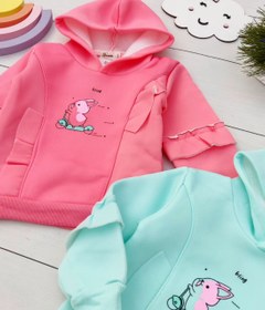 تصویر هودی دخترانه خرگوشی 030 Bunny girl hoodie