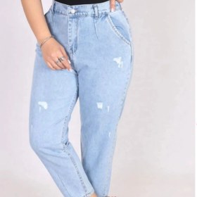 تصویر شلوار جین مام فیت 