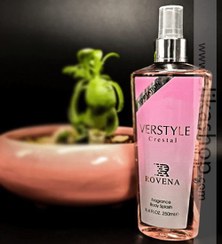 تصویر بادی اسپلش زنانه روونا مدل ورساچه برایت کریستال Rovena-Verstyle Crystal Fragrance Body Splash