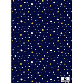 تصویر کاغذ کادو گلاسه آسمان‌ شب کد 116 بسته 5 عددی 