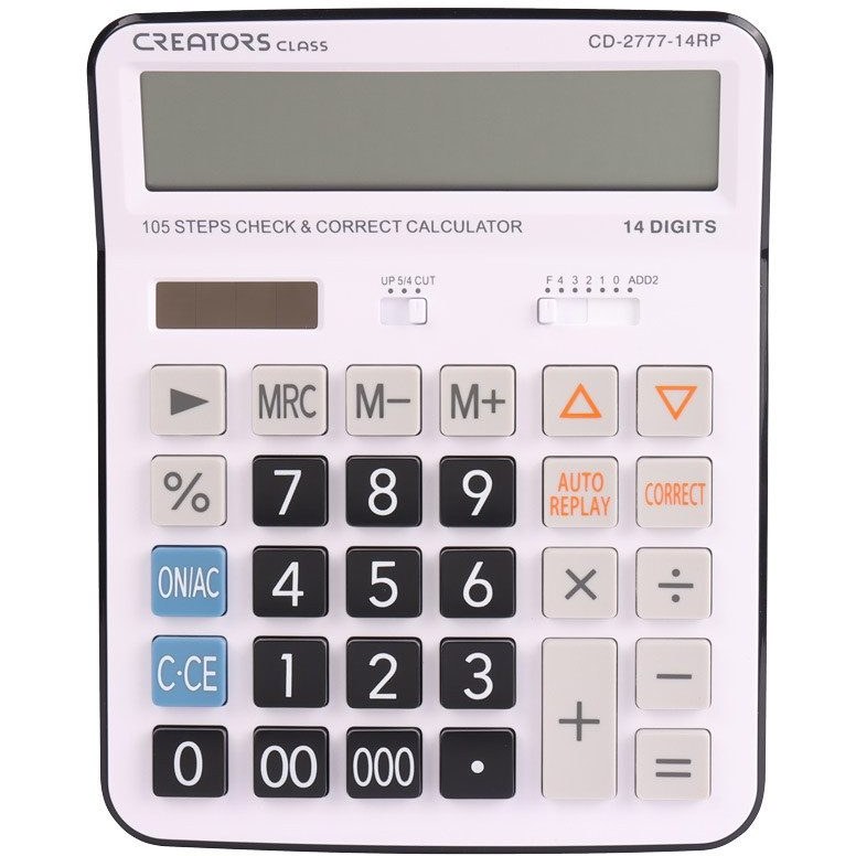 ماشین حساب 14 رقمی سفید C CLASS CD-2777-14RP - 0