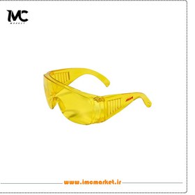 تصویر عینک ایمنی زرد آروا مدل ۸۱۴۳ Arva yellow safety glasses model 8143