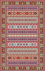 تصویر نقشه سنتی قالی گلیم،s10-453 