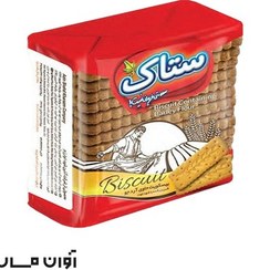 تصویر بیسکویت خوشه ساده ستاک 180 گرمی در بسته بندی 24 عددی 