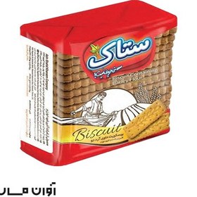 تصویر بیسکویت خوشه ساده ستاک 180 گرمی در بسته بندی 24 عددی 