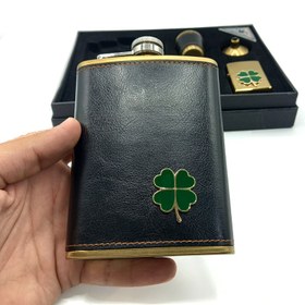 تصویر ست قمقمه جیبی 2شات240cc فندک شبدر کد L540414 