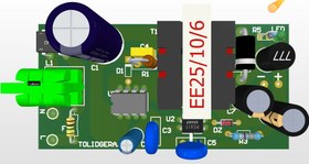 تصویر فایل pcb آلتیوم منبع تغذیه سوئیچینگ 12 ولت 2 آمپر 