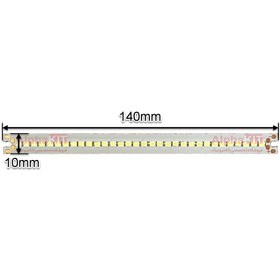 تصویر ال ای دی دیلایت 16 وات 12 ولت SMD خطی سفید مهتابی 