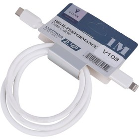 تصویر کابل TYPE-C به آیفون VONK 