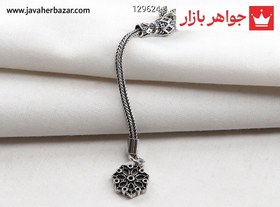 تصویر کرکوش نقره طرح گل کد 129624 