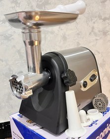 تصویر چرخ گوشت پاناسونیک مدل MG-PN189 با بدنه استیل و ۲ عدد شبکه 