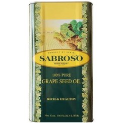 تصویر روغن هسته انگور سابروسو 100٪ خالص اصل اسپانیا 4 لیتری– Sabroso grapes seed oil 