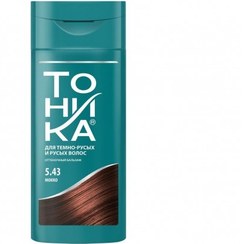 تصویر شامپو رنگ قهوه ای دودی شماره 5.43 تونیکا 150 میل TOHNKA Hair Color Shampoo 5.43 150ml