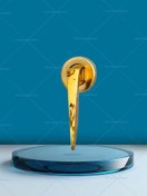 تصویر دستگیره درب ضد سرقت داخلی طلایی 