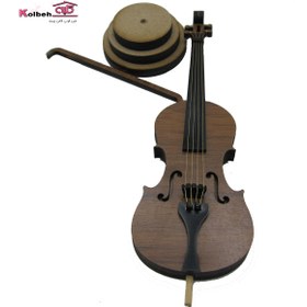 تصویر ویلن ساز دکوری چوبیViolin 