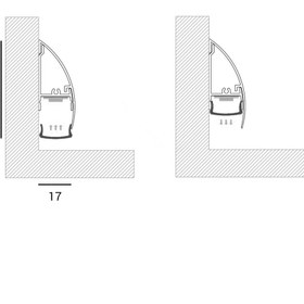 تصویر لاینر قرنیزی عرض 17mm 