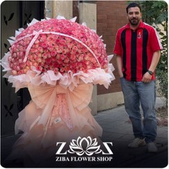 تصویر دسته گل سلطنتی ۳۵۰ شاخه‌ای 