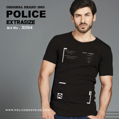 تصویر تی شرت مردانه پلیس - X094 (EXTRA SIZE اکسترا سایز) 