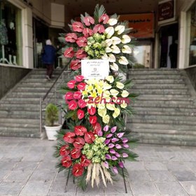 تصویر تاج گل ۳طبقه شریف 