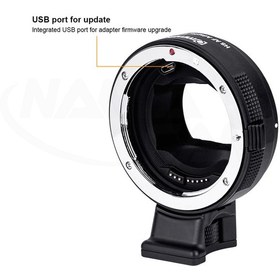 تصویر آداپتور تبدیل لنز مانت کانن EF/EF-S به دوربین سونی E - کمیملایت Commlite High Speed Electronic Autofocus Lens Mount Adapter for Canon EF/EF-S Mount Lens to Sony E-Mount Camera