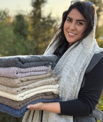 تصویر شال پاییزه بوکله مدل مهرا کد 473498 