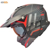 تصویر کلاه کاسکت فک جدا راپیدو مدل 890 RED-B Rapido 890 RED-B Detachable Helmet