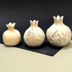 تصویر بیس خام انار در سه طرح، نوشته، بتجقه، مینیمال، رها مال - انار طرح بتجقه سنتی 