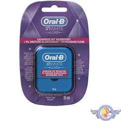 تصویر نخ دندان 35 متری اورال بی مدل 3d white luxe Dental floss 35m Oral