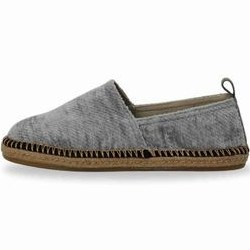 تصویر گیوه مردانه طوسی تیره سایز 42 