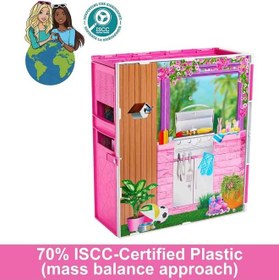 تصویر خانه عروسکی باربی با ست بازی سفر برند barbie Barbie Getaway Doll House Playset