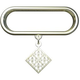 تصویر آویز ساعت طلا 18 عیار زنانه مدوپد مدل هندسی کد SG1-1224 