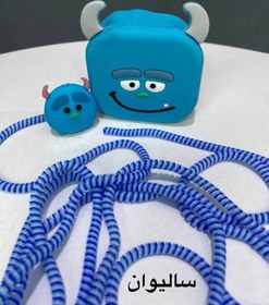 تصویر محافظ کابل شارژر عروسکی 20 وات 3پین آیفون cartoon cable protector iPhone 20W 3pin