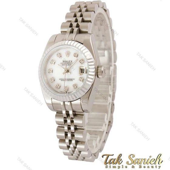 خرید و قیمت ساعت رولکس زنانه دیت جاست نقره ای اسمال Rolex-4415-L | ترب