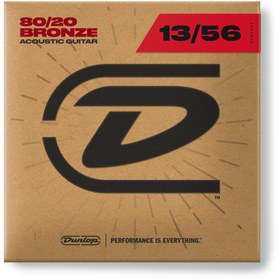 تصویر سیم گیتار آکوستیک Dunlop 80/20 Bronze Acoustic Guitar Strings 13-56 