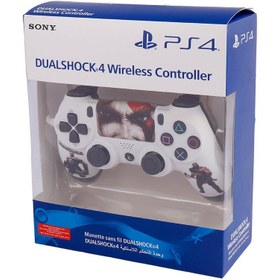 خرید و قیمت دسته بی سیم SONY PlayStation 4 DualShock 4 High Copy طرح God of  War کد 3 ا SONY PlayStation 4 DualShock 4 High Copy God of War WIRELESS  CONTROLLER