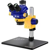 تصویر لوپ سه چشم مکانیک مدل D75T-B11 رنگ زرد وآبی ا Mechanic Microscope D75T-B11 Mechanic Microscope D75T-B11