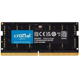 تصویر Crucial 32GB DDR5-5200 SODIMM Laptop Ram 