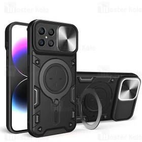 تصویر قاب ضد ضربه مگنتی Honor X8 4G / X30i Magnetic Support Case دارای محافظ دوربین 