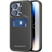 تصویر کاور چرم مگ سیف اپل مناسب آیفون ۱۴ پرو 