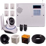 تصویر پکیج دزدگیر کنزل با دوربین مداربسته سیم کارتی سایلکس مدل SG8-4CH PT380 کد:0460 