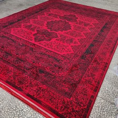 تصویر فرش ماشینی طرح گلشن 700 شانه ۶ متری رنگ لاکی 