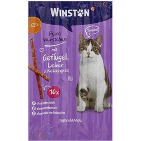 تصویر تشویقی مدادی وینستون طعم مرغ و جگر Winston, Cat treat sticks, chicken and liver