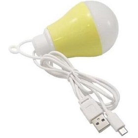 تصویر لامپ ال ای دی لامپ پر کارامد وپرنور که با داشتن micro USB واسه موبایل وusb 