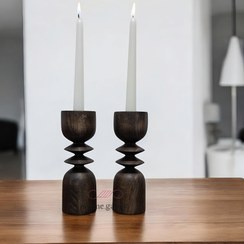 تصویر جاشمعی چوبی کد 105 